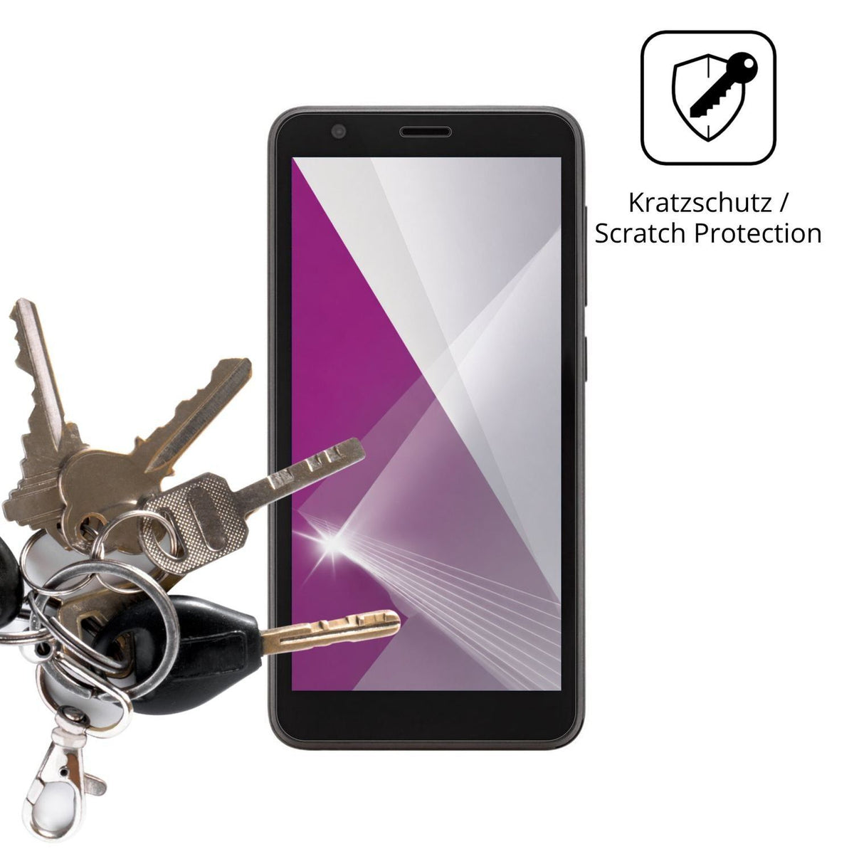 4x Schutzfolie klar für Telstra T-Essential Displa (4)