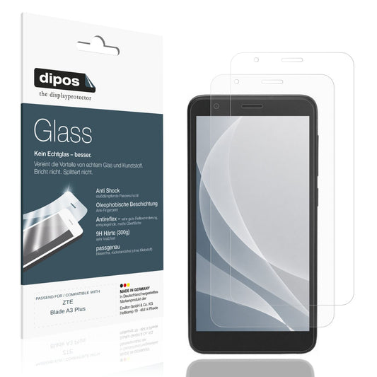 2x 9H Schutzfolie matt für ZTE Blade A3 Plus Panze (1)