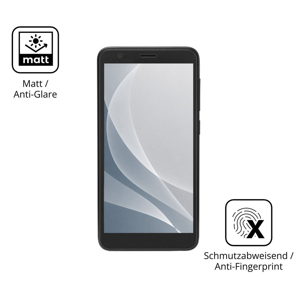 2x 9H Schutzfolie matt für ZTE Blade A3 Plus Panze (5)