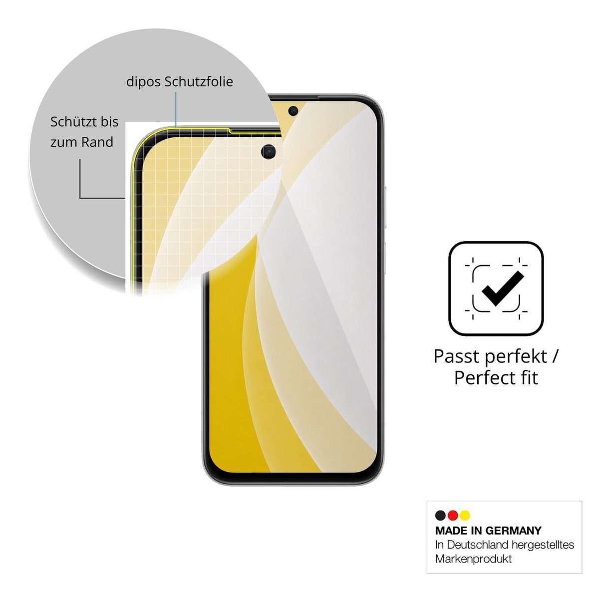 2x 3D Full Cover Schutzfolie für Honor 600 Smart 5 (6)