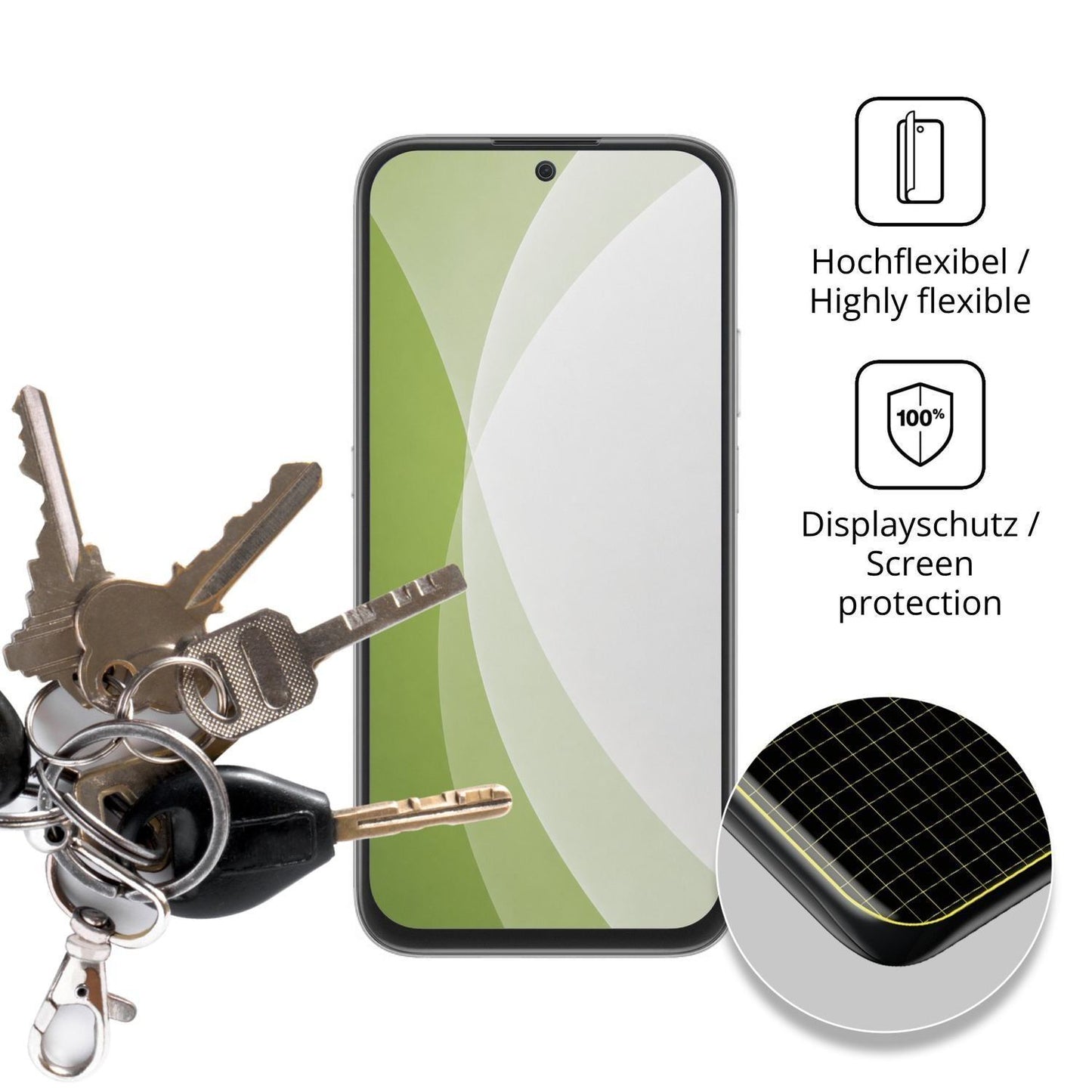 2x Full Cover Schutzfolie matt für Honor 600 Smart (3)