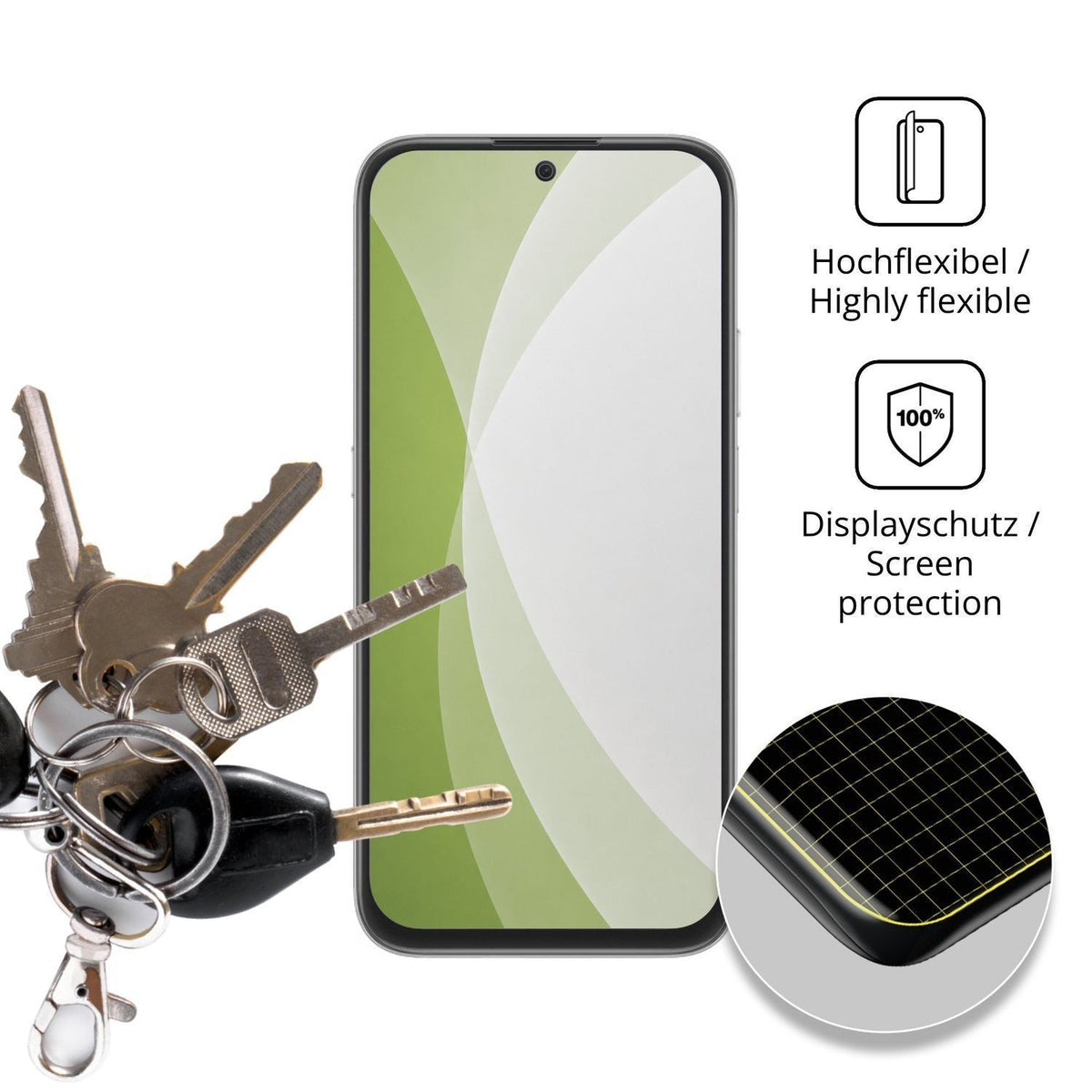 2x Full Cover Schutzfolie matt für Honor 600 Smart (3)