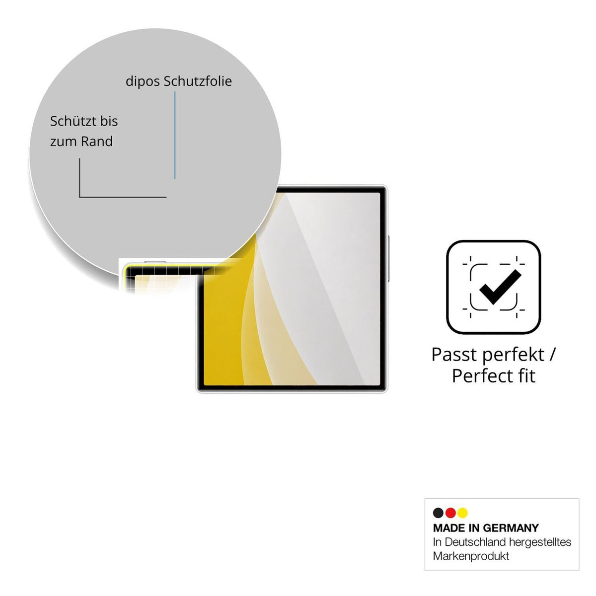 2x 3D Full Cover Schutzfolie für Philips Z19 (6)