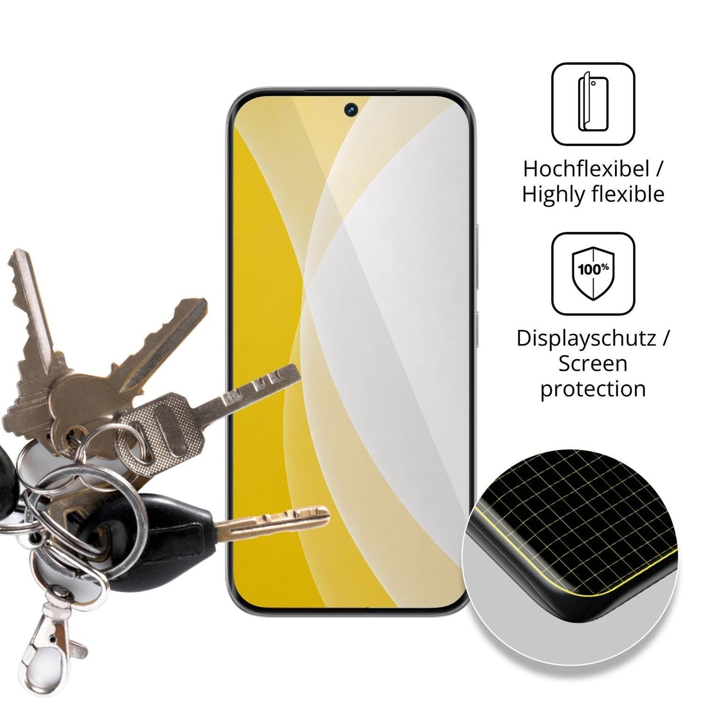 2x 3D Full Cover Schutzfolie für Tecno Camon Slim (3)