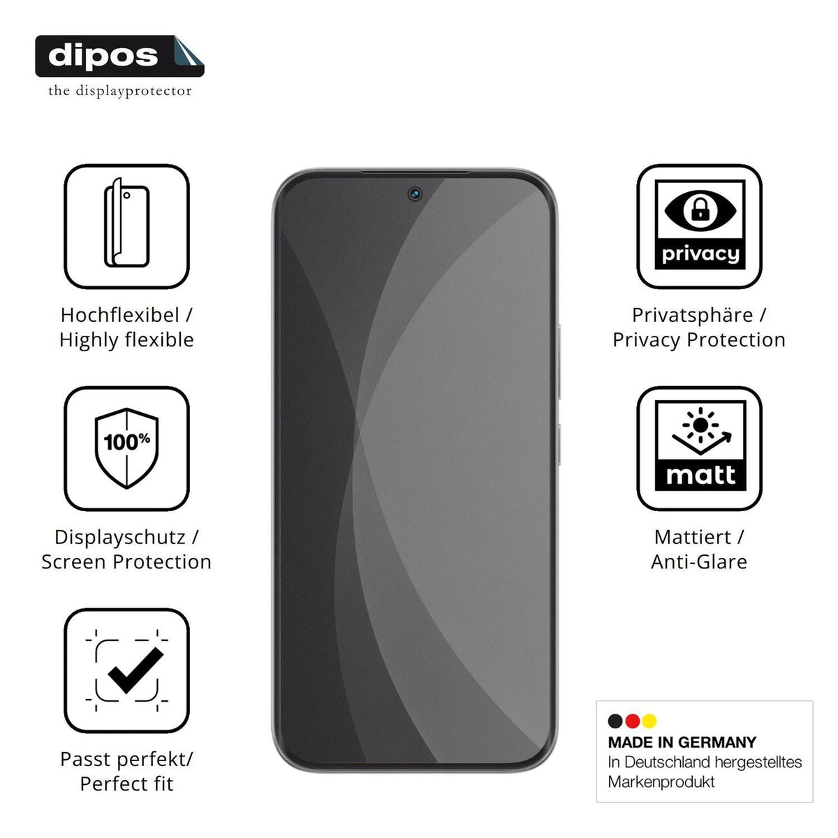 Full Cover Privacy Blickschutzfolie für Tecno Camo (5)
