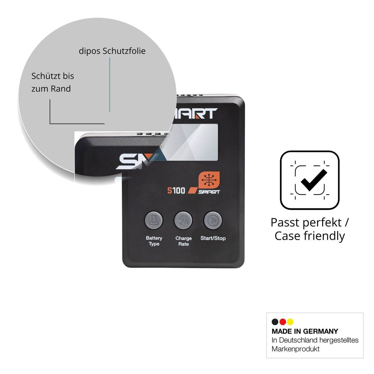 2x 9H Schutzfolie für Spektrum Smart Charger S100  (6)