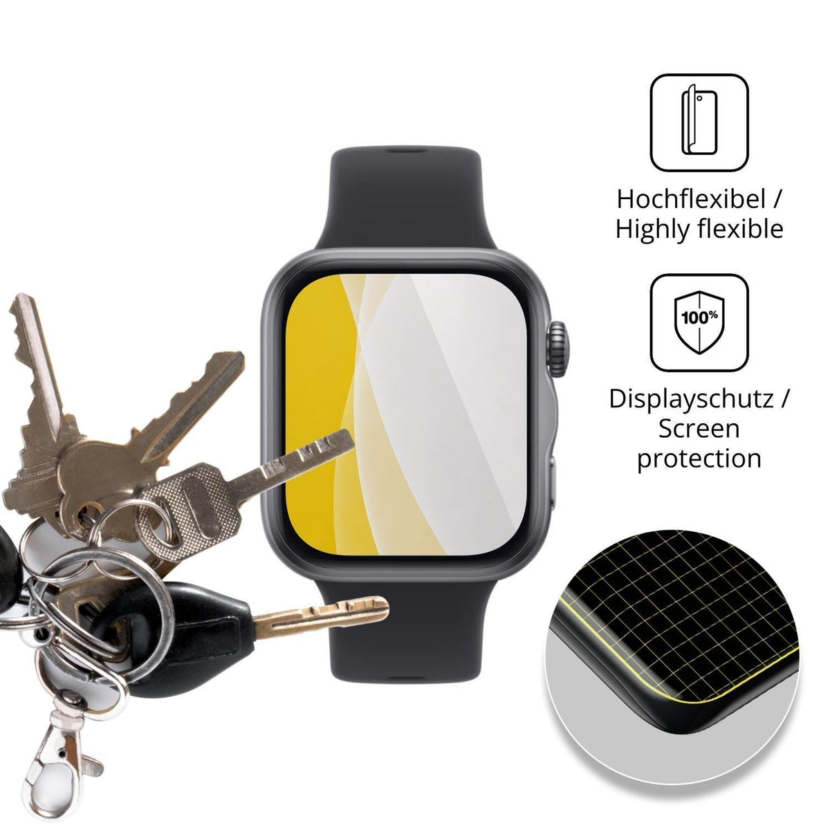 2x 3D Full Cover Schutzfolie für Huawei Qingyun H3 (3)