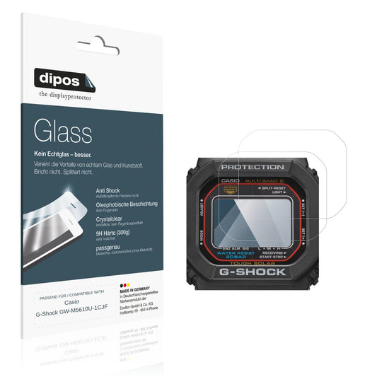 2x 9H Schutzfolie für Casio G-Shock GW-M5610U-1CJF (1)