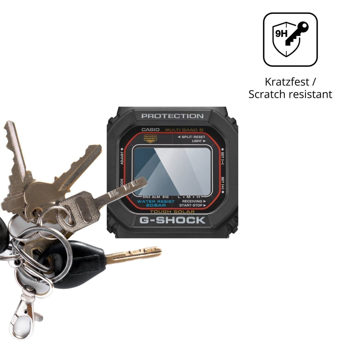 2x 9H Schutzfolie für Casio G-Shock GW-M5610U-1CJF (3)