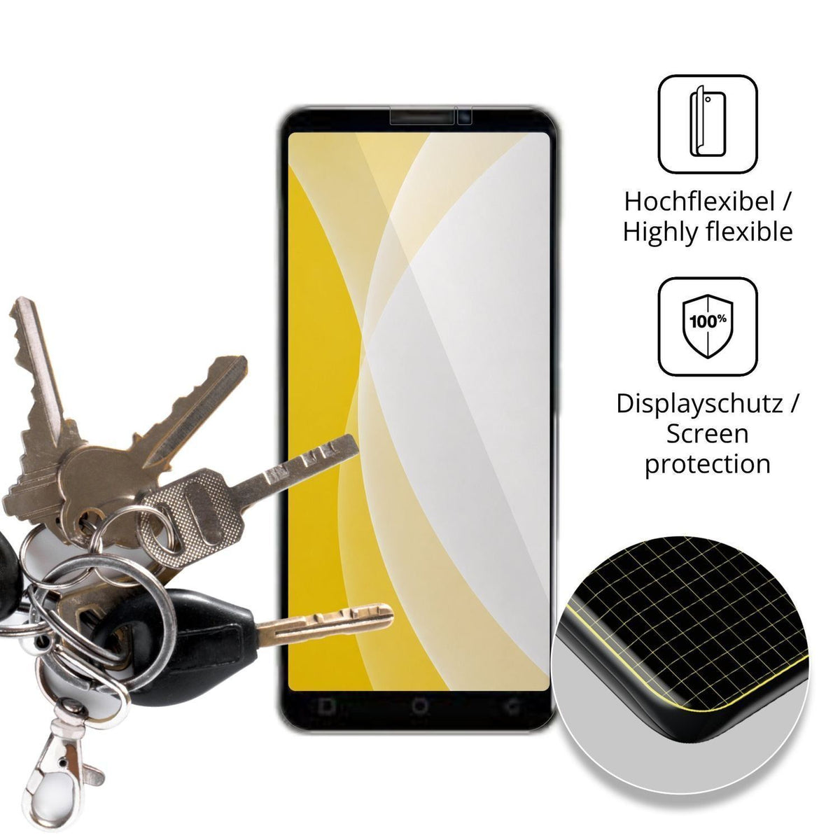 2x 3D Full Cover Schutzfolie für CatCalls M15 Pro (3)