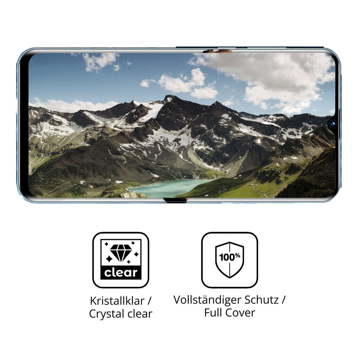 2x 3D Full Cover Schutzfolie für Fine Life Pro D20 (5)