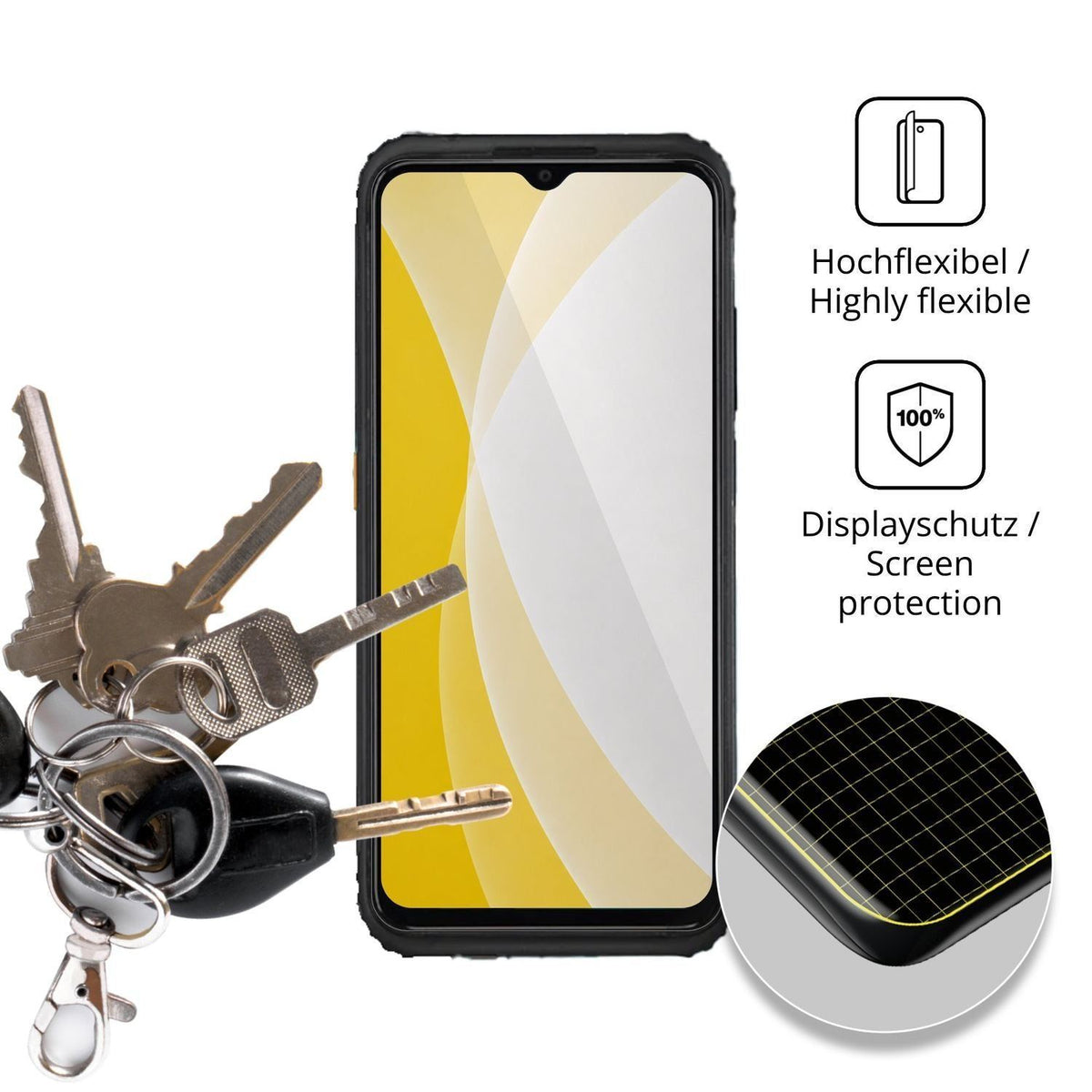 2x 3D Full Cover Schutzfolie für AGM H6 (3)