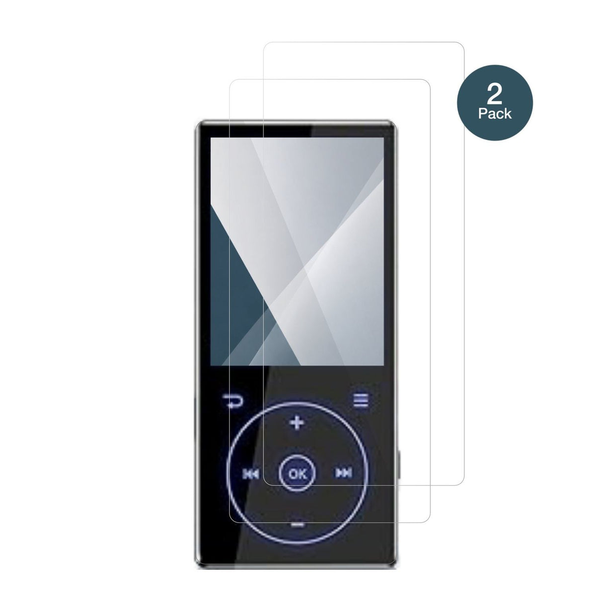 2x 9H Schutzfolie für PlayerPure A3 MP3-Player Pan (2)