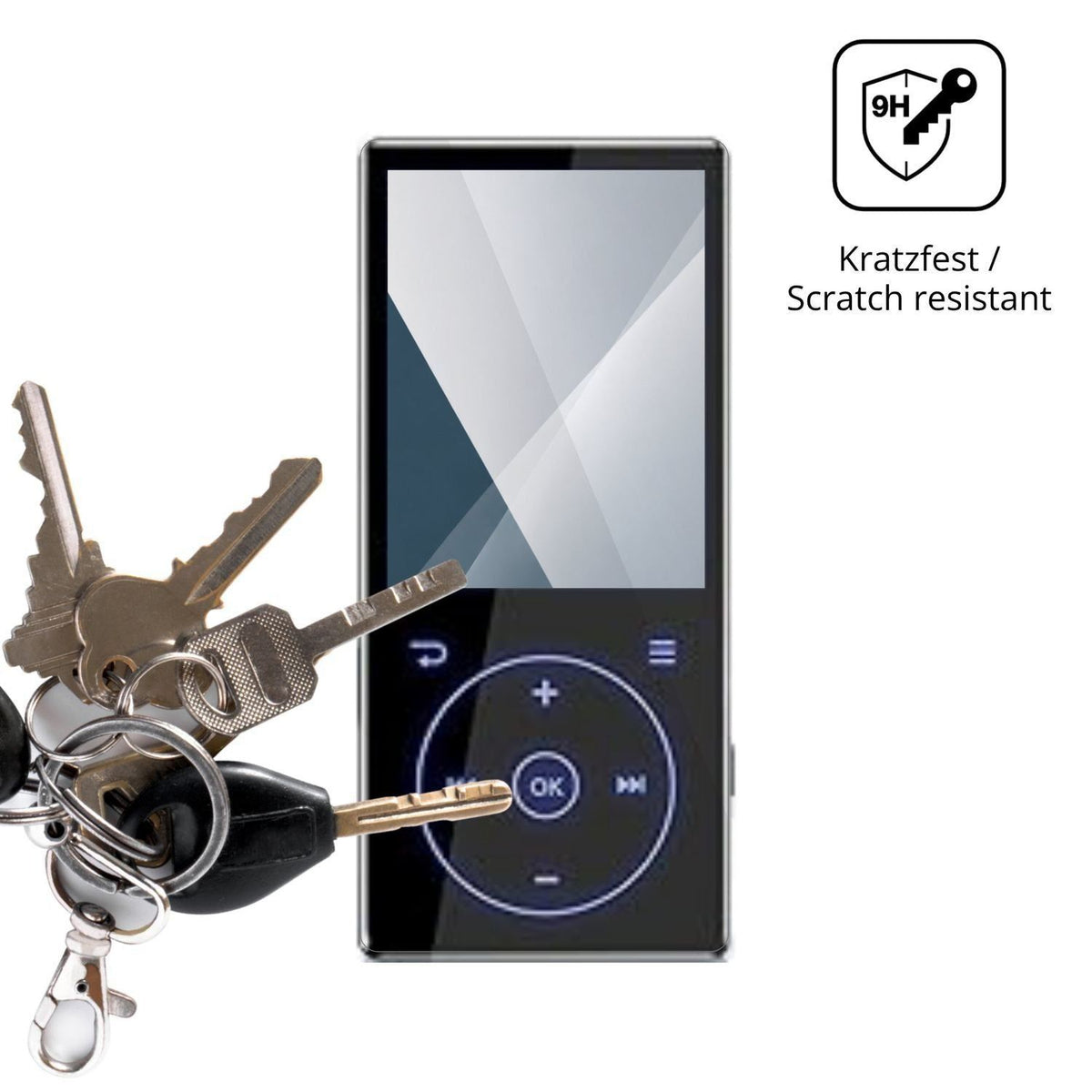 2x 9H Schutzfolie für PlayerPure A3 MP3-Player Pan (3)