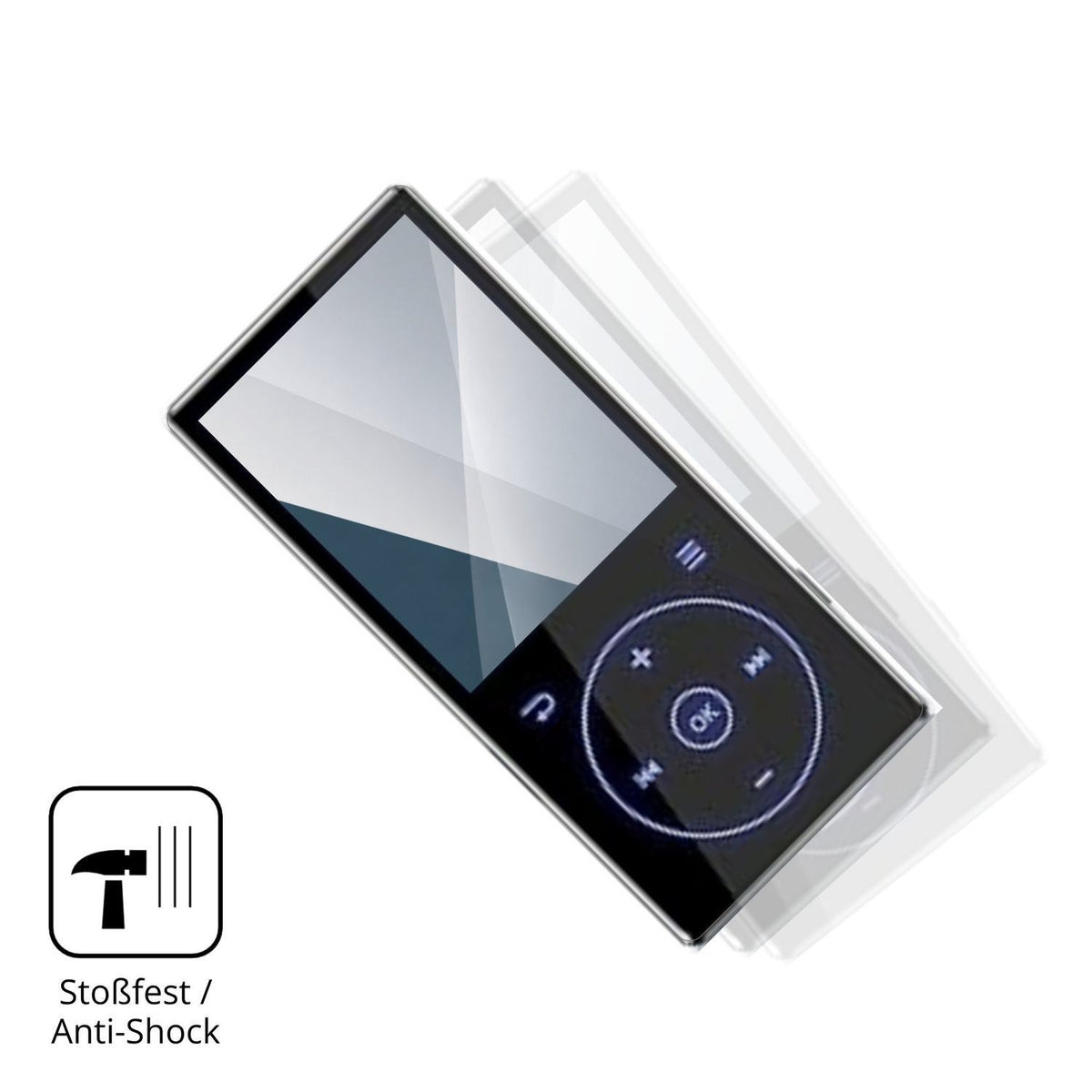 2x 9H Schutzfolie für PlayerPure A3 MP3-Player Pan (4)