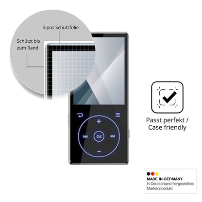2x 9H Schutzfolie für PlayerPure A3 MP3-Player Pan (6)