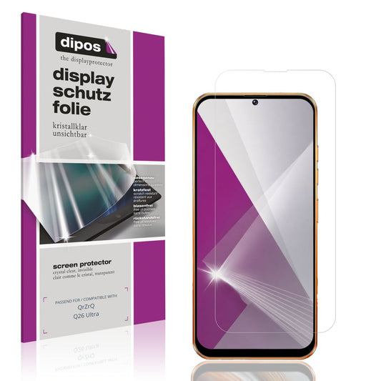 4x Schutzfolie klar für QrZrQ Q26 Ultra Display-Sc (1)