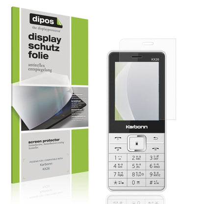 4x Schutzfolie matt für Karbonn KX26 Display-Schut (1)
