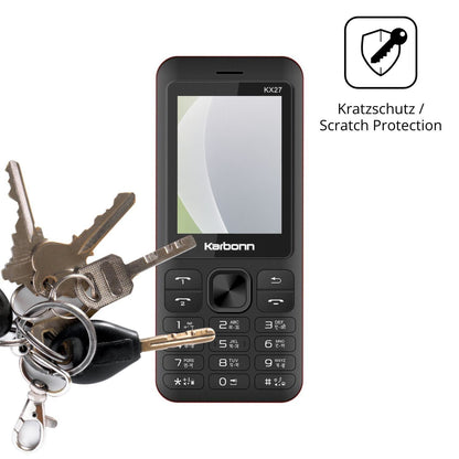 4x Schutzfolie matt für Karbonn KX27 Display-Schut (4)