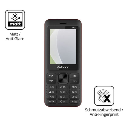 4x Schutzfolie matt für Karbonn KX27 Display-Schut (5)