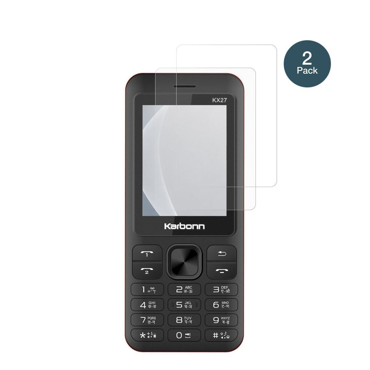 2x 9H Schutzfolie matt für Karbonn KX27 Panzerfoli (2)