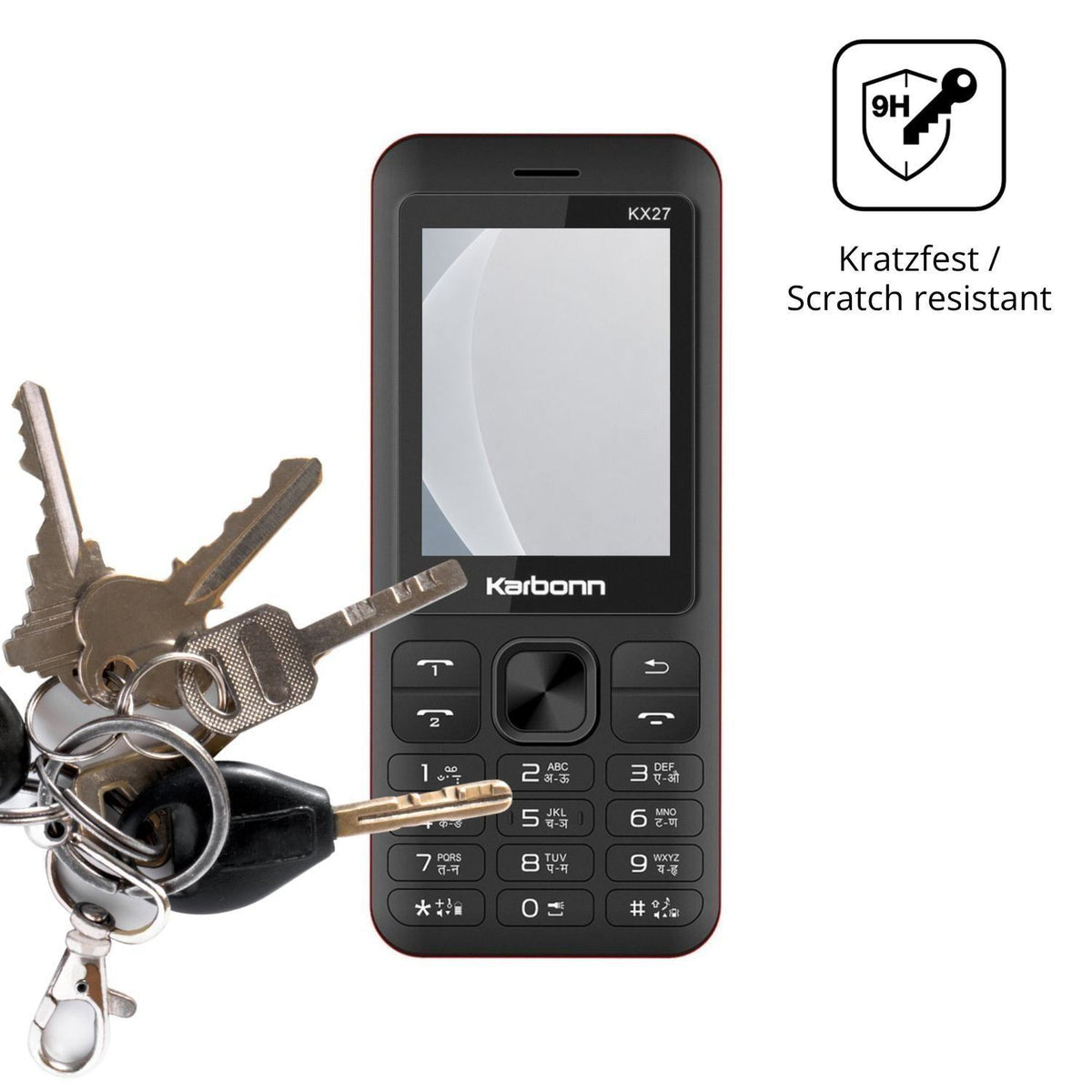 2x 9H Schutzfolie matt für Karbonn KX27 Panzerfoli (3)