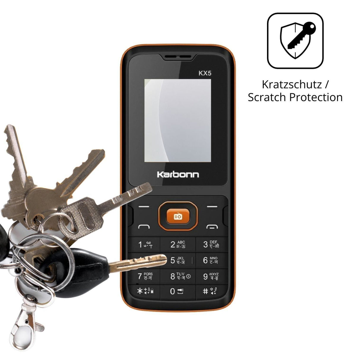 4x Schutzfolie matt für Karbonn KX5 Display-Schutz (4)