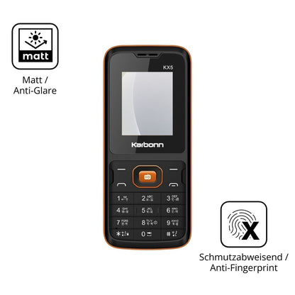 4x Schutzfolie matt für Karbonn KX5 Display-Schutz (5)