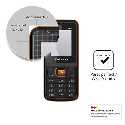 4x Schutzfolie matt für Karbonn KX5 Display-Schutz (6)