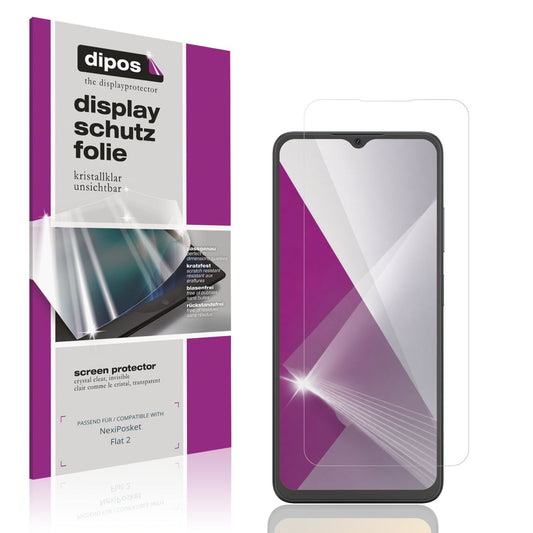 4x Schutzfolie klar für NexiPosket Flat 2 Display- (1)