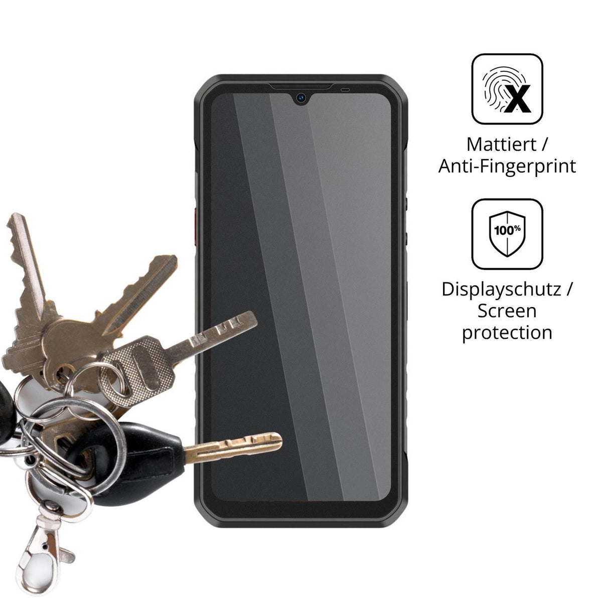 Blickschutzfolie für Oukitel WP68 Air 5G matt Schu (3)