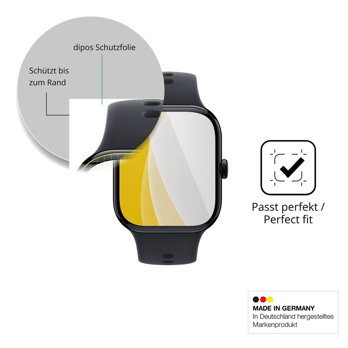 2x 3D Full Cover Schutzfolie für Vivo Watch GT 2 (6)