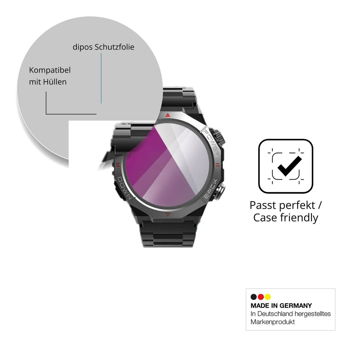 6x Schutzfolie klar für Qecnato S10 Display-Schutz (6)