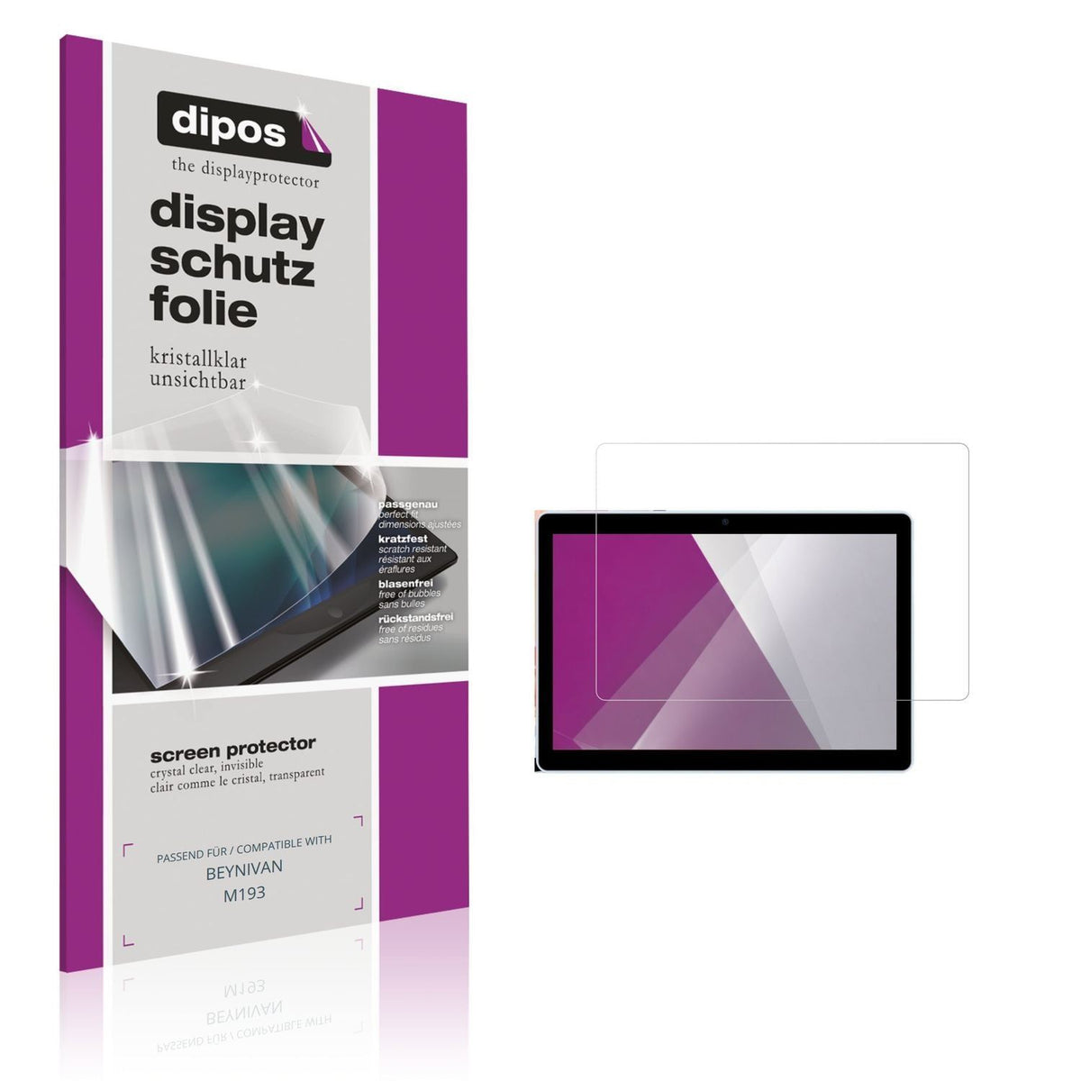 2x Schutzfolie klar für BEYNIVAN M193 Display-Schu (1)