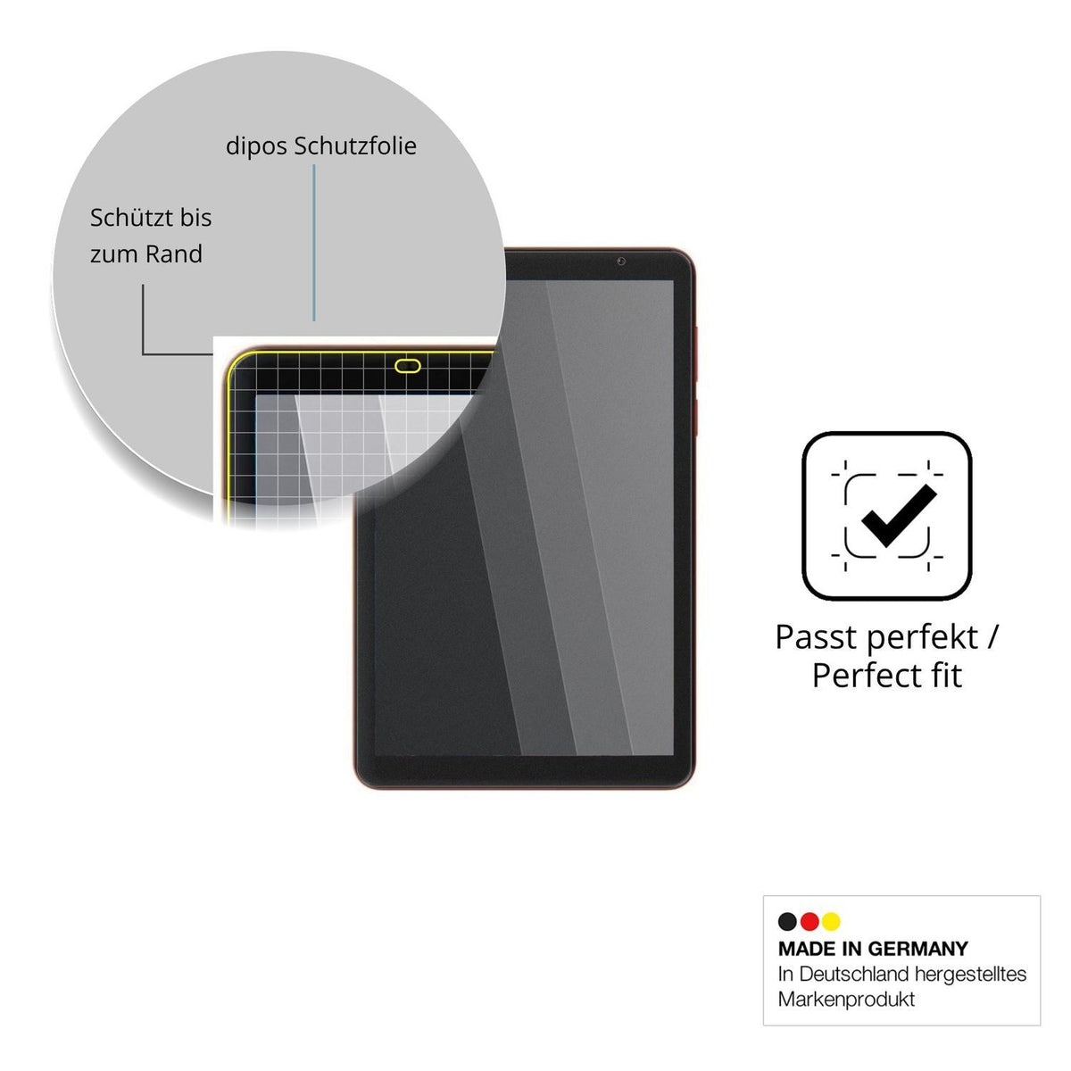 Blickschutzfolie für Blackview Zeno 100 matt Schut (4)