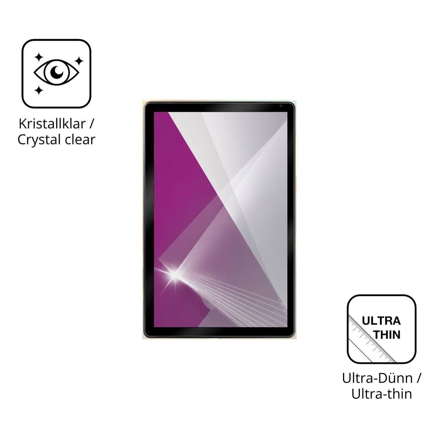 2x Schutzfolie klar für Yicty C108 Display-Schutzf (5)