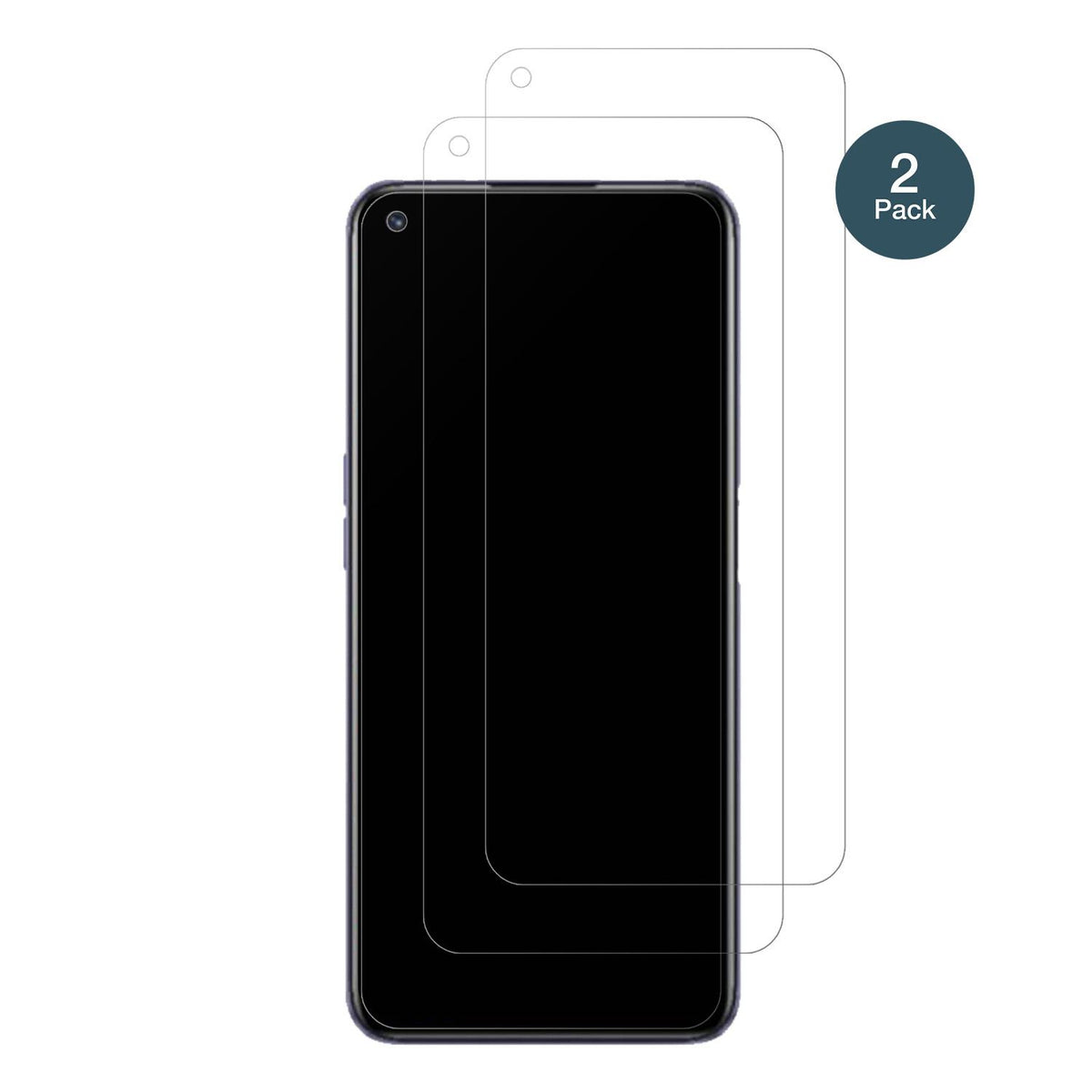 2x 9H Schutzfolie matt für Realme Q3S Panzerfolie (2)