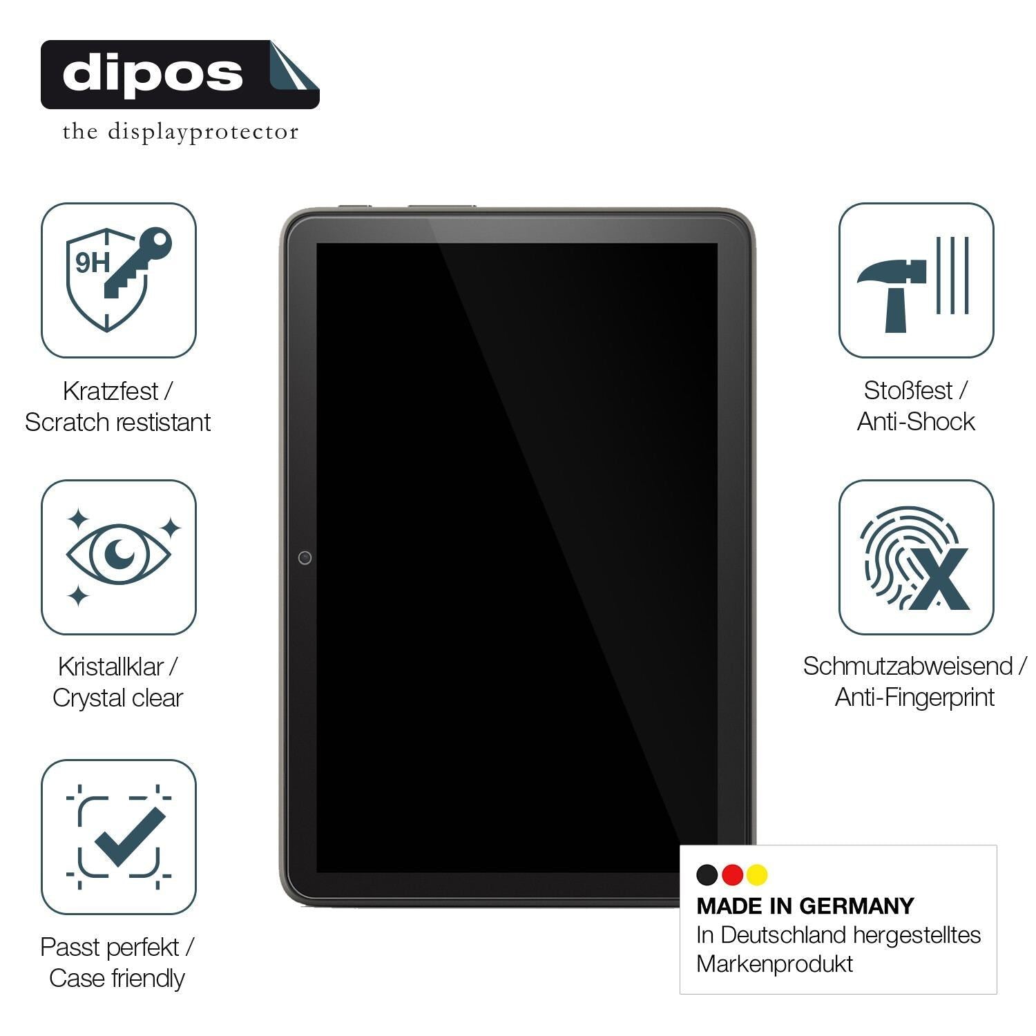 2x 9H Schutzfolie für Amazon Fire HD 8 Plus (2022) (7)