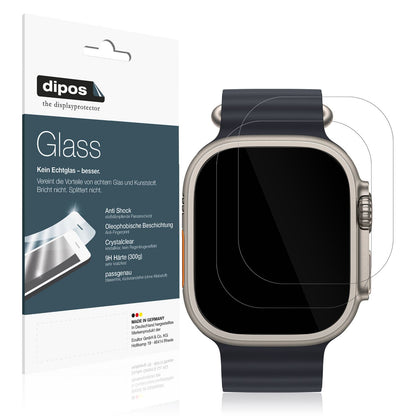 2x 9H Schutzfolie für Apple Watch Ultra Panzerfoli (1)