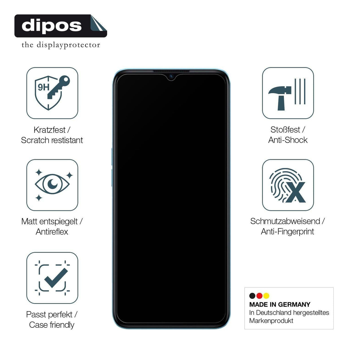 2x 9H Schutzfolie matt für Oppo A57 4G Panzerfolie (7)
