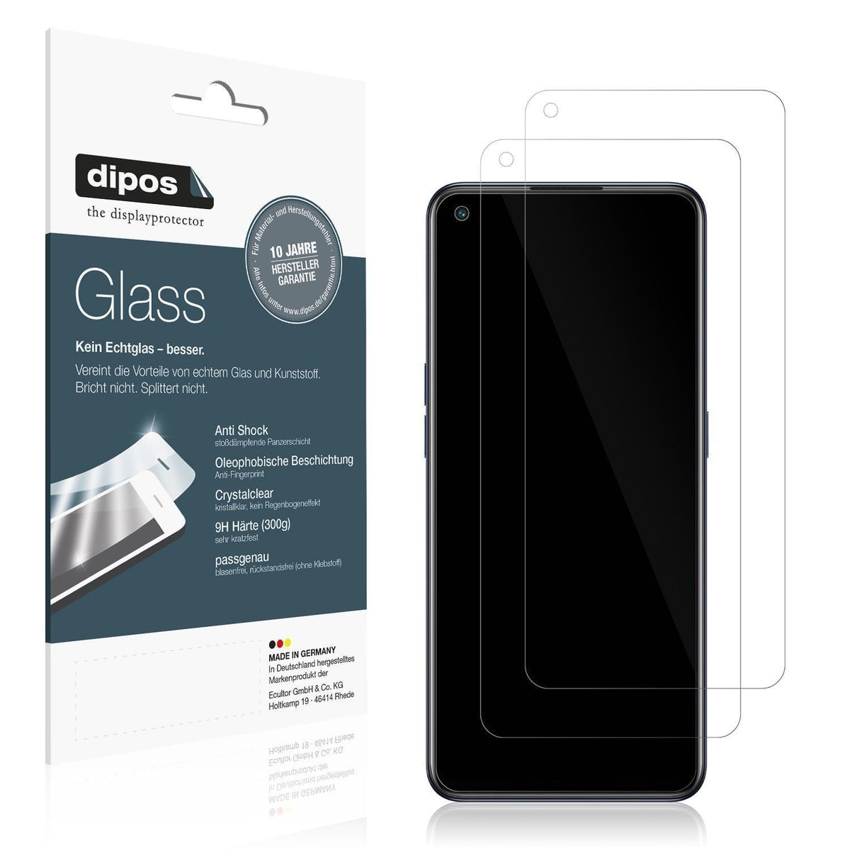 2x 9H Schutzfolie für OPPO Reno7 4G Panzerfolie (1)