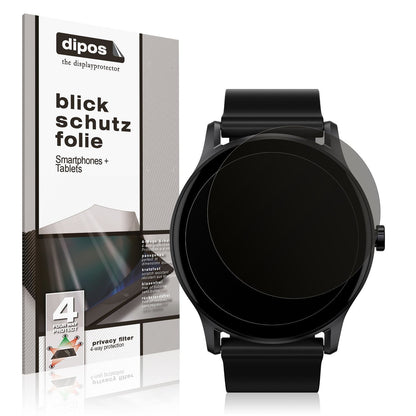 Blickschutzfolie für Haylou GS Smartwatch matt Sch (1)