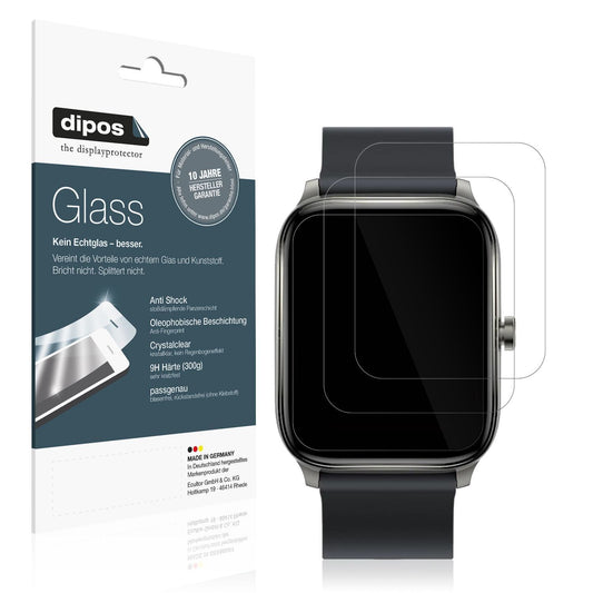 2x 9H Schutzfolie für Haylou GST Smartwatch Panzer (1)