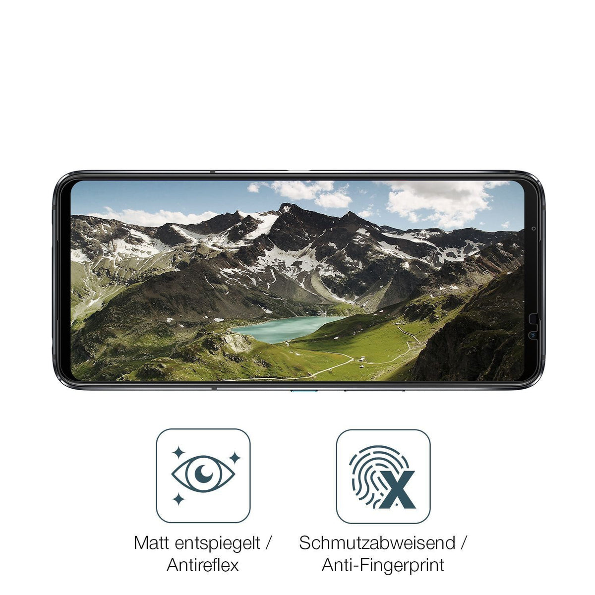 2x 9H Schutzfolie matt für Asus ROG Phone 6 Panzer (5)