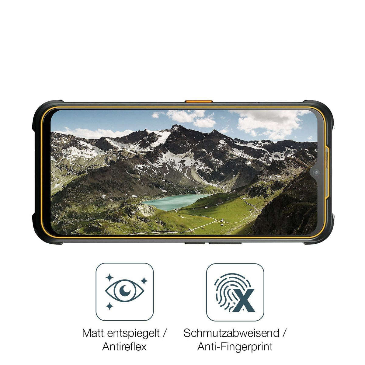 2x 9H Schutzfolie matt für AGM Glory G1S Panzerfol (5)