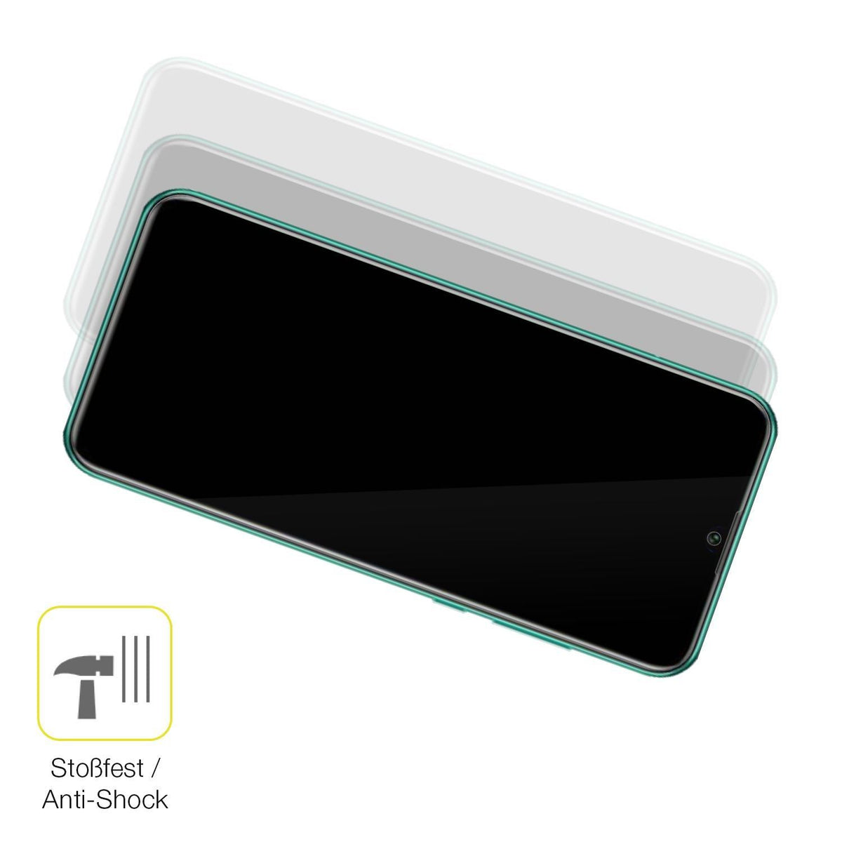 2x 3D Full Cover Schutzfolie für Huawei Enjoy 50 P (4)