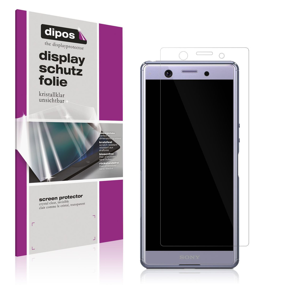2x Schutzfolie klar für Sony Xperia Ace SO-02L Dis (1)