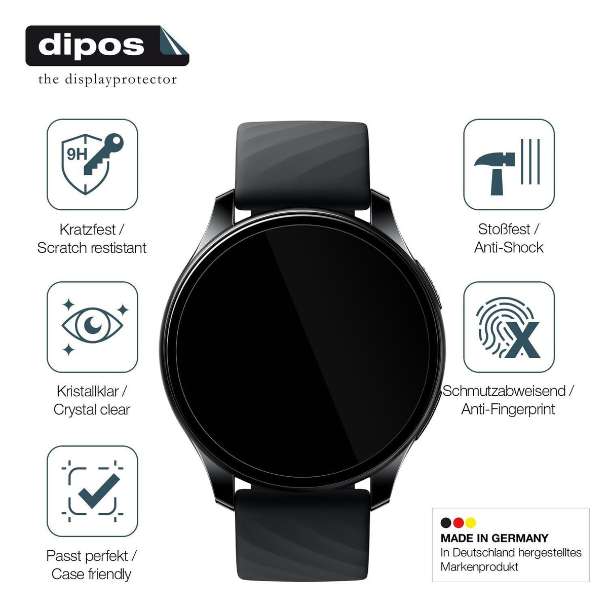 2x 9H Schutzfolie für OnePlus Nord Smartwatch Panz (7)