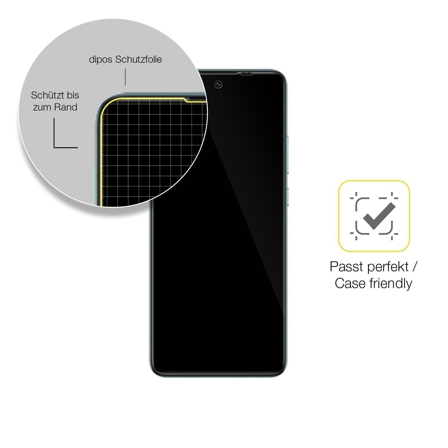 1x 3D Full Cover Schutzfolie für General Mobile GM (6)