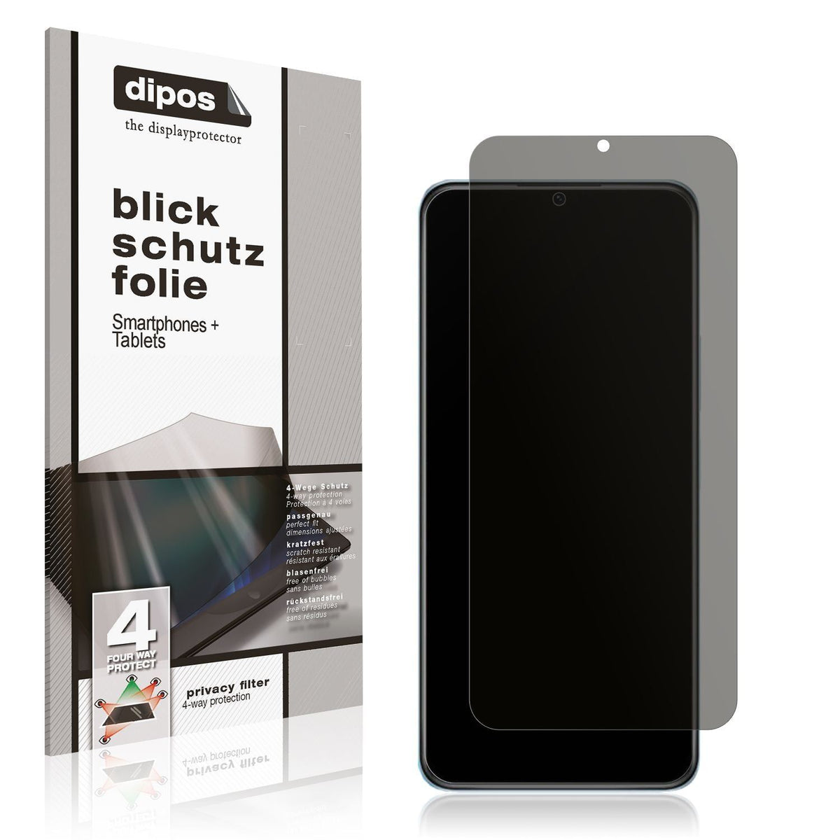 Blickschutzfolie für Vivo Y72t matt Schutzfolie Pr (1)